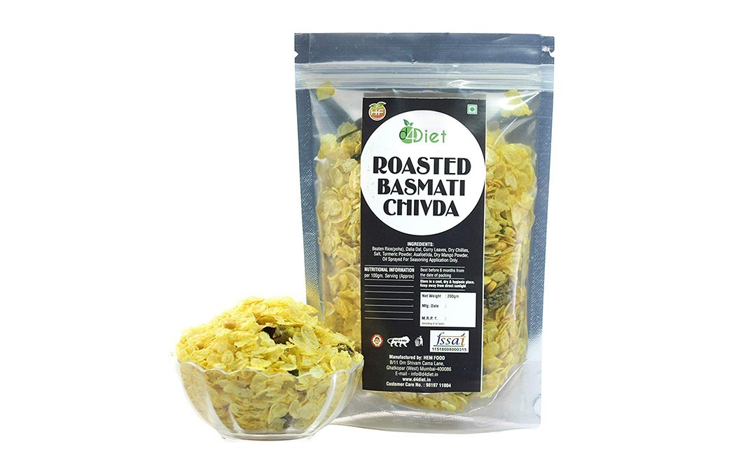 D4Diet Roasted Basmati Chivda    Shrink Pack  200 grams